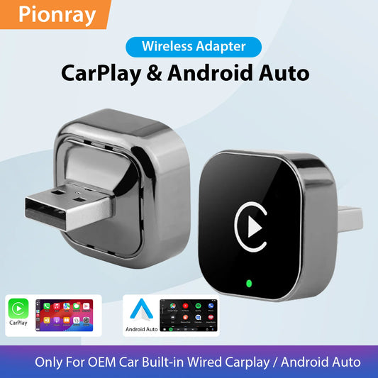adaptateur car play et android  2 en 1 sans fil 